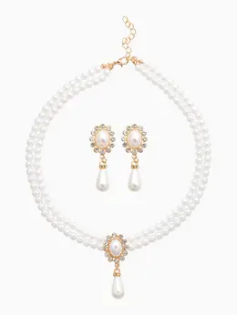 Набор 2 предмета: серьги, колье