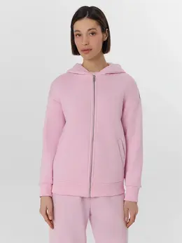 Толстовка женская розовая на молнии