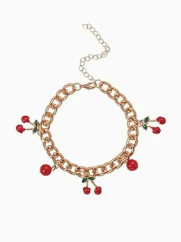 Браслет цепочка с подвесками