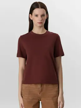 Футболка женская коричневая