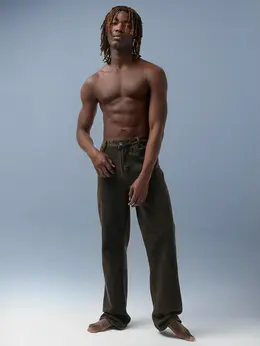 Джинсы прямые мужские коричневые Джинсы прямые мужские коричневые