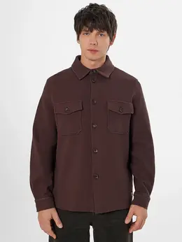 Жакет мужской на пуговицах коричневый