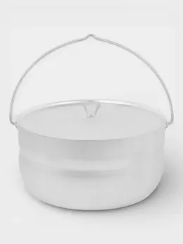 Котелок туристический, 10 л, d=30 см, h=15.5 см, металлическая ручка и крышка, алюминий марки а5, толщина 1.8 мм Котелок туристический, 10 л, d=30 см, h=15.5 см, металлическая ручка и крышка, алюминий марки а5, толщина 1.8 мм