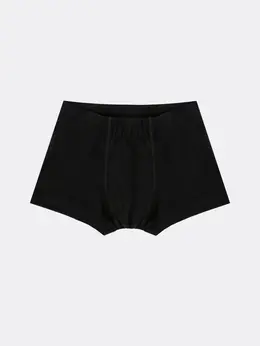 Хлопковые трусы-боксеры черного цвета для мальчиков