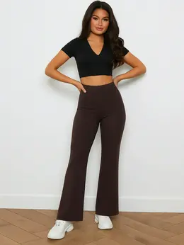 Брюки домашние женские коричневые