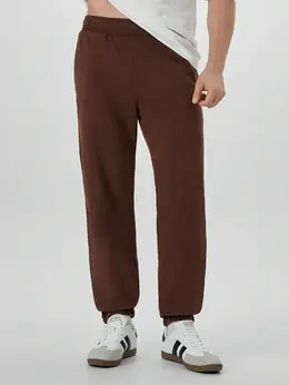 Брюки мужские коричневые с обработкой эйсид