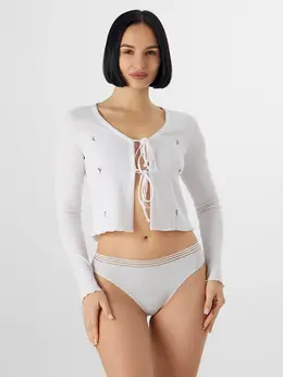 Трусы слипы женские серые