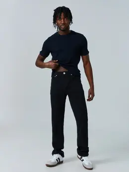 Джинсы прямые мужские черные