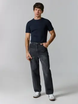 Джинсы мужские baggy leg черные