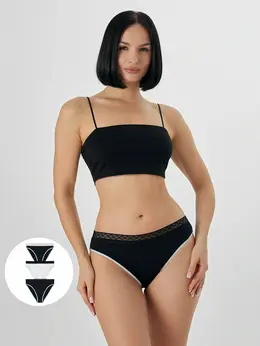 Трусы классические женские в наборе, 3 шт