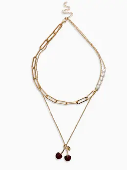 Кулон на цепочке 2 яруса