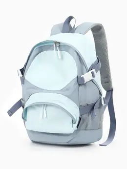 Рюкзак, 1 отделение, 4 кармана, 30×14×43 см, голубой