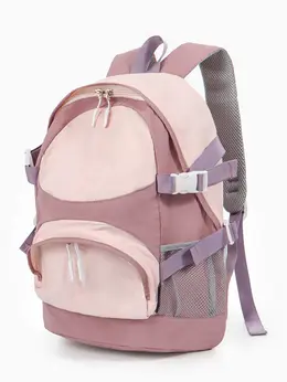 Рюкзак, 1 отделение, 4 кармана, 30×14×43 см, розовый