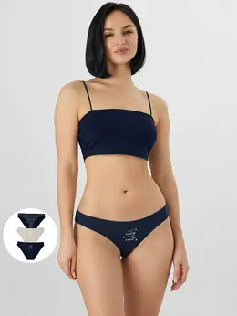 Трусы слипы женские в наборе, 3 шт