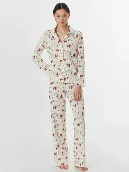 Комплект женский домашний бежевый