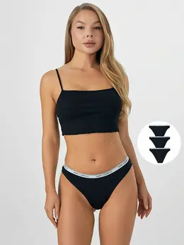 Трусы слипы женские в наборе, 3 шт