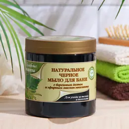 Черное мыло для бани серии целебные рецепты, 500 мл