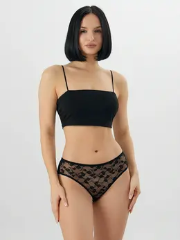 Трусы классические женские черные