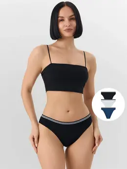 Трусы слипы женские в наборе, 3 шт