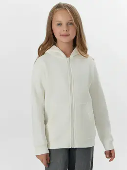 Толстовка для девочек молочная