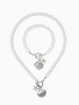 Набор 2 предмета: бусы. браслет