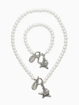 Набор 2 предмета: бусы. браслет