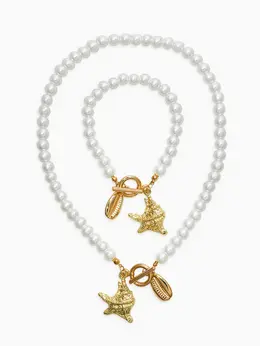 Набор 2 предмета: бусы. браслет