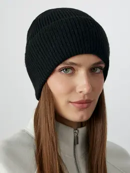 Шапка зимняя женская черная