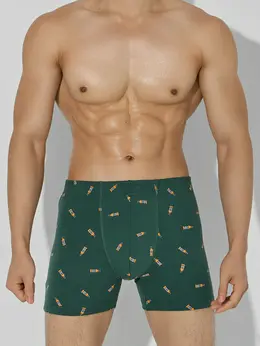 Трусы мужские боксеры удлиненные зеленые
