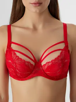 Бюстгальтер макси женский красный