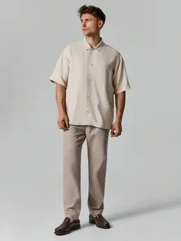 Брюки мужские серые льняные
