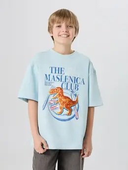 Футболка для мальчиков голубая