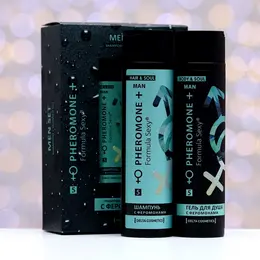 Подарочный набор косметики мужской formula sexy №5, гель для душа 250 мл+шампунь 250 мл (по мотивам egoiste platinum (chanel)