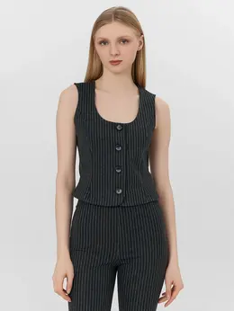 Жилет женский в полоску