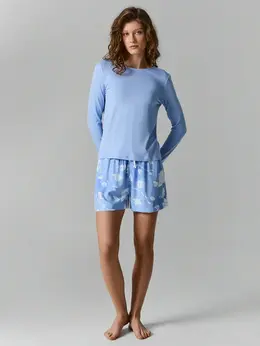 Комплект домашний женский голубой