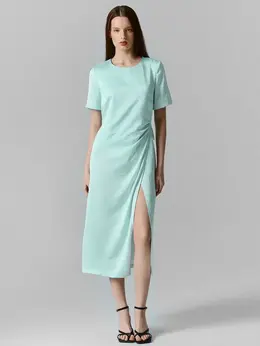 Платье женское длинное мятное