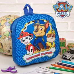 Рюкзак детский плюшевый на молнии, 24.5 см × 7 см × 24.5 см