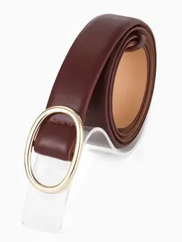 Ремень женский, затяжка, 3×110 см, пряжка золотистая, без винта, коричневый