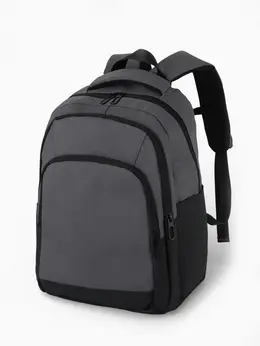 Рюкзак, 2 отделения, 3 кармана, водонепроницаемое дно, 27×14×38.5 см, серый