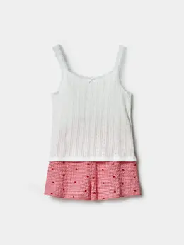 Пижама с топом и шортами для девочек