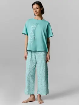 Комплект домашний женский с узором пейсли Комплект домашний женский с узором пейсли