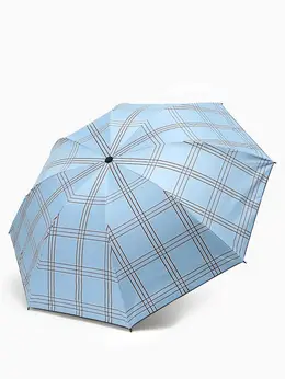Зонт механический, ветроустойчивый, уф, 8 спиц, r=47/55, d=94 см, голубой