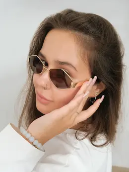 Очки солнцезащитные , uv 400, футляр, салфетка