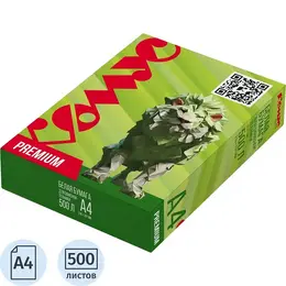 Бумага офисная Комус Документ Premium А4 81 г/кв.м марка A 162 CIE (500 листов)