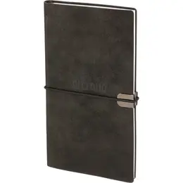 Еженедельник датированный 2026 год Escalada искусственная кожа 175х95 мм 64 листа черный с фиксирующей резинкой, 70392