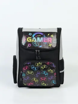 Рюкзак школьный, с эргономичной спинкой квадратный