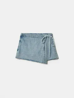 Джинсовая юбка-шорты для девочек