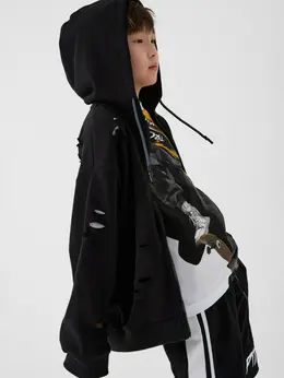 Худи для мальчика подростка на прогулки и город, оверсайз