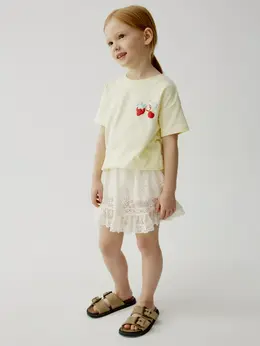 Юбка-шорты из кружева для девочек