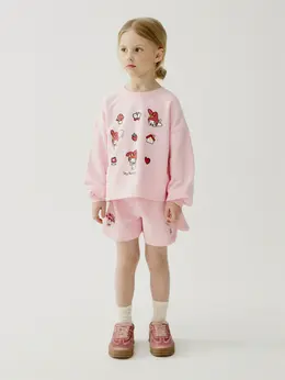 Трикотажные шорты с принтом Hello Kitty My Melody для девочек